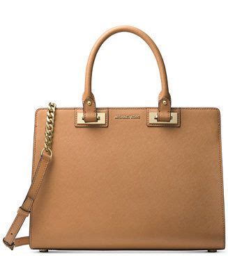 michael kors quinn large satchel brown|Michael Kors leather satchels.